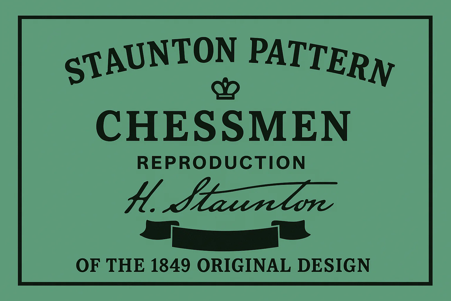 1862 Staunton Reproduction Chessmen and Mahogany Chess Box - Image 6