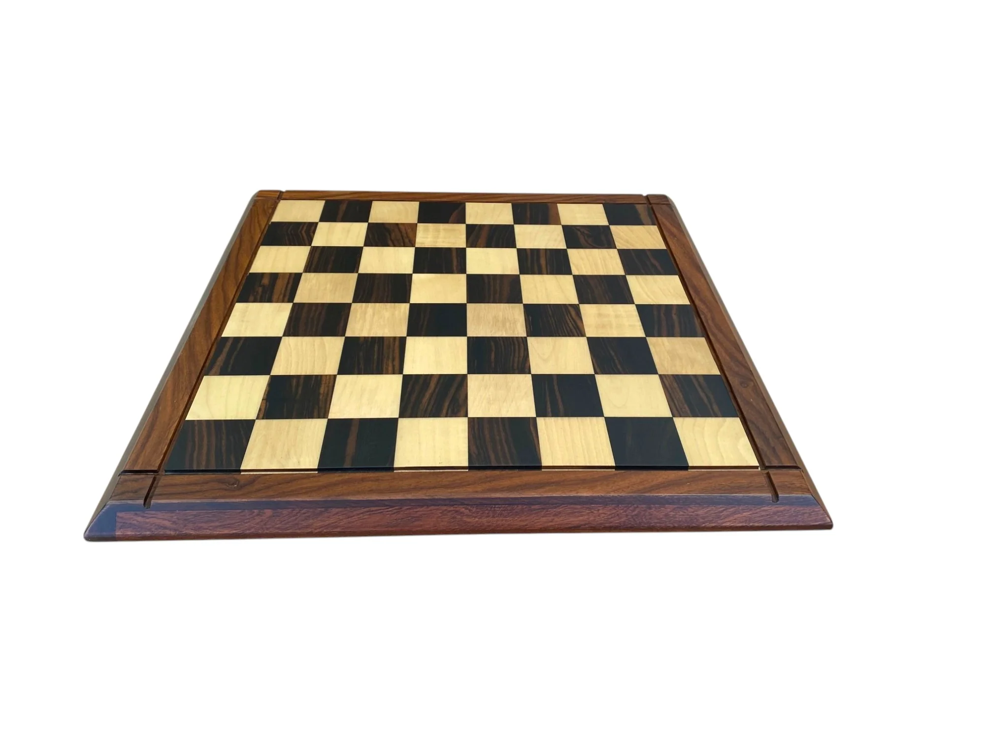 21 Inch Luxury Ebony Golden Rosewood Boxwood Chess Board - Image 3