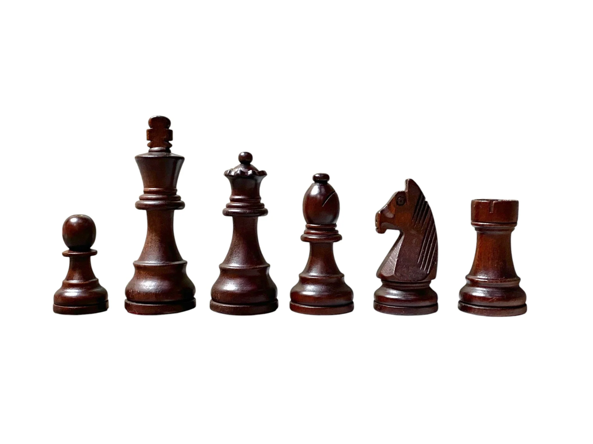 3.9 Inch Grandmaster Brown Mahogany Chess Set & Mahogany Box - Image 4