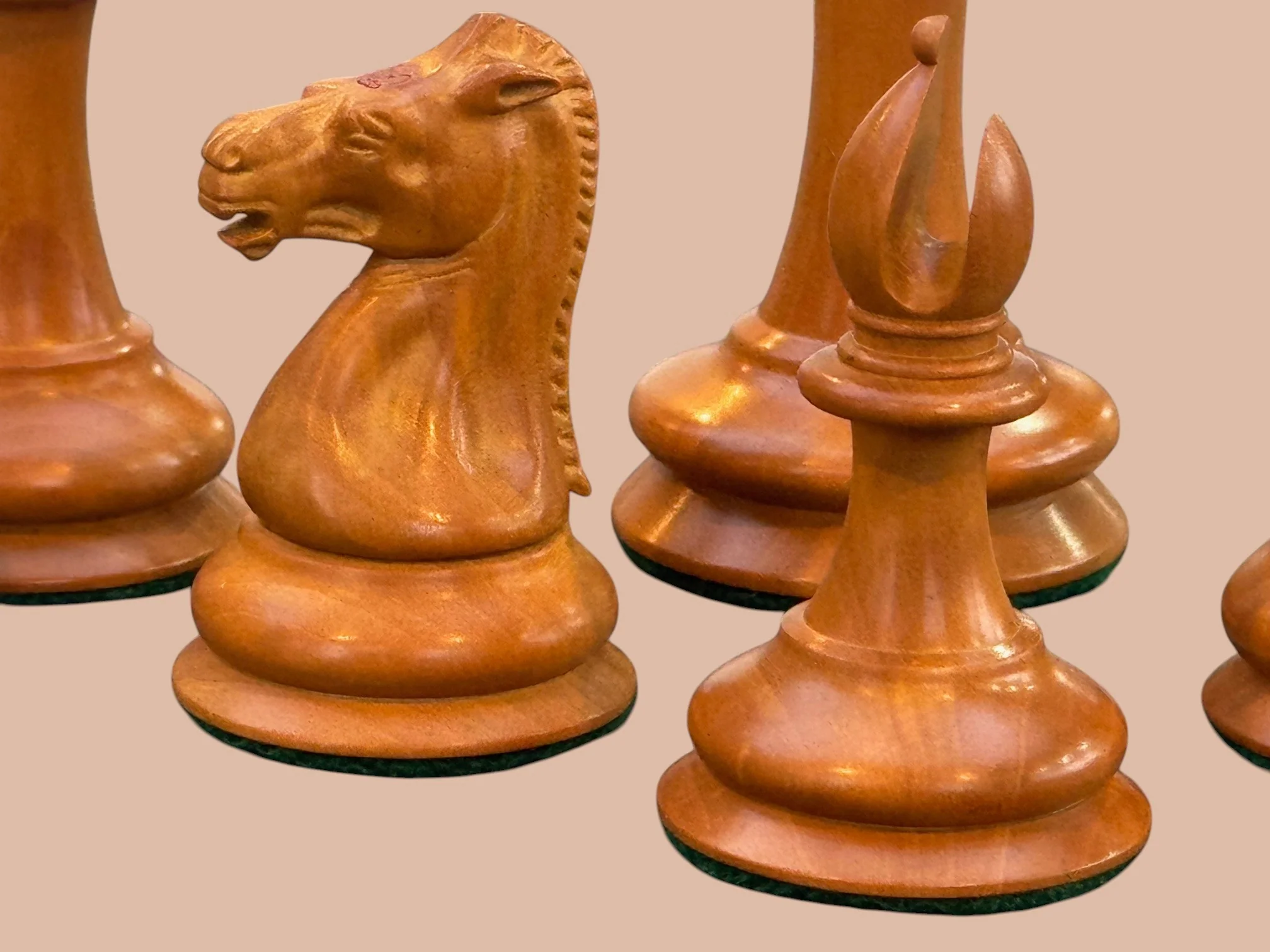Antique Leuchars 2 Chessmen - Mahogany Deluxe Box - Image 11