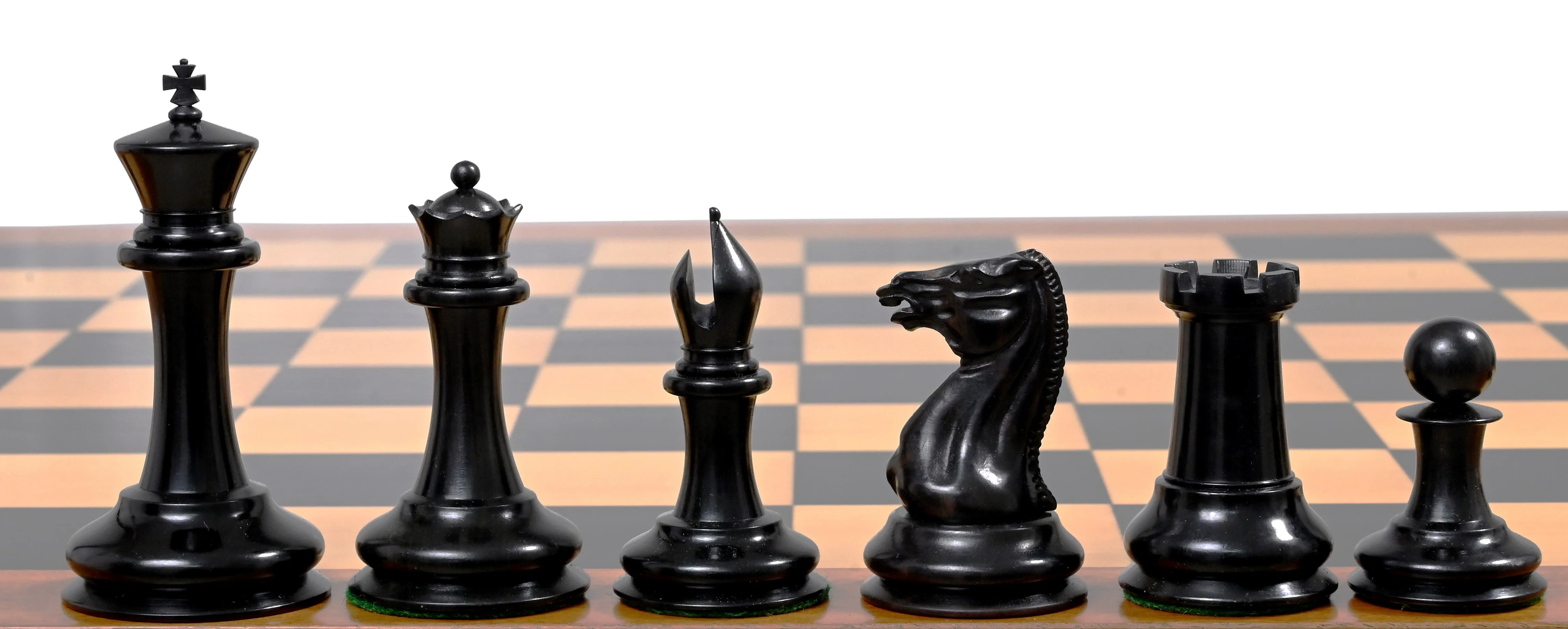 1850 London Boxwood and Ebony 3.5 Inch Replica Chessmen - Image 13