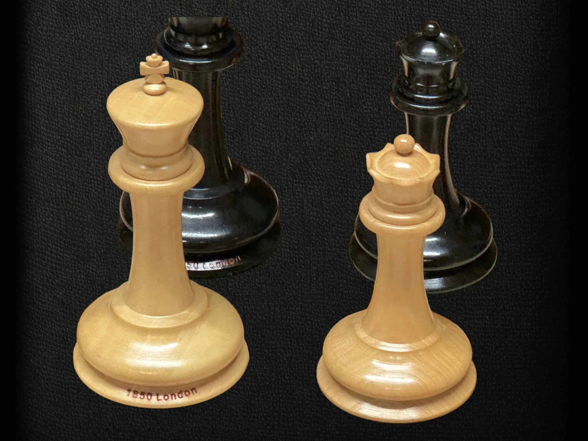 1850 London Boxwood and Ebony 3.5 Inch Replica Chessmen - Image 17