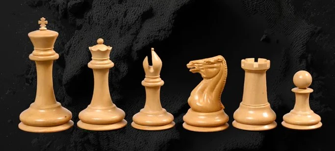 1850 London Boxwood and Ebony 3.5 Inch Replica Chessmen - Image 18