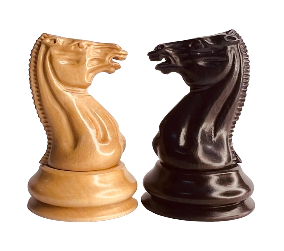 1850 London Boxwood and Ebony 3.5 Inch Replica Chessmen - Image 19