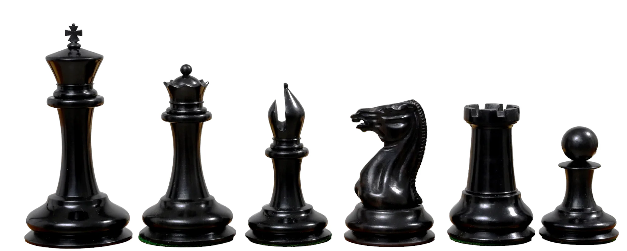 1850 London Boxwood and Ebony 3.5 Inch Replica Chessmen - Image 4